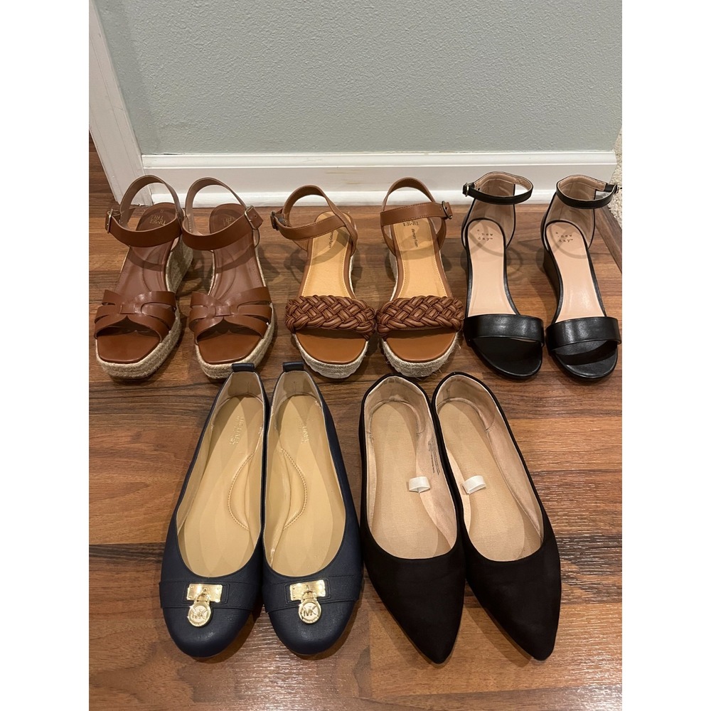 Women's Shoe Lot of 5 Size 7.5 8 8.5 9 Business Casual Neutral Closet Staples